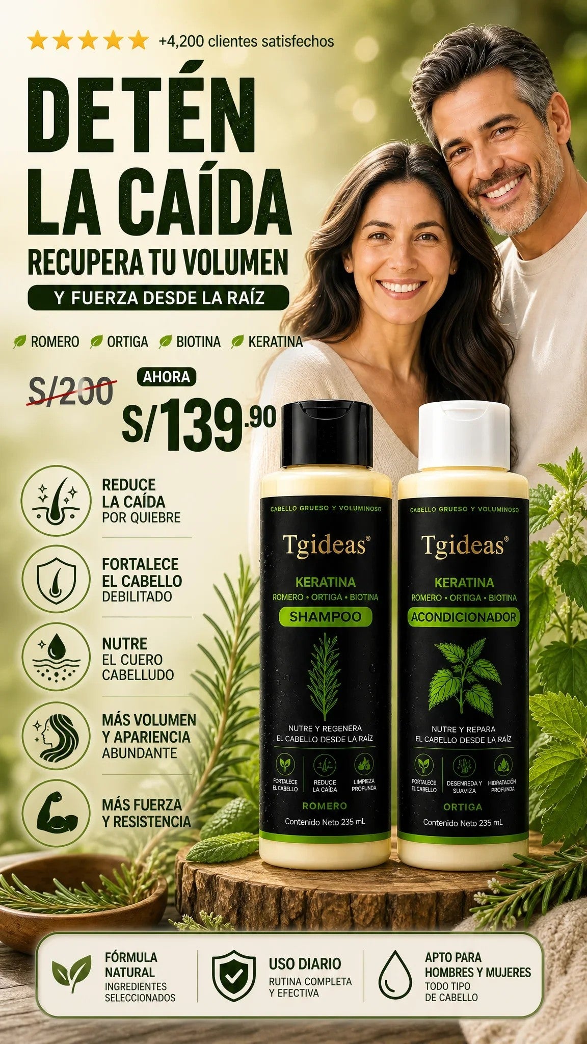 Combo Capilar Anticaída | Shampooo + Acondicionador