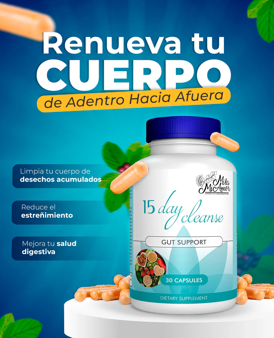 CLEAN 15® - LIMPIEZA ESTOMACAL COMPLETA EN 15 DIAS