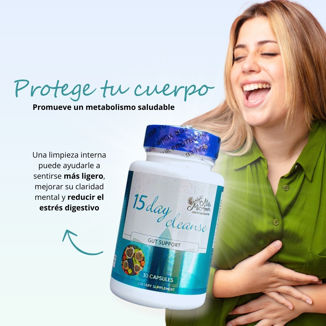 CLEAN 15® - LIMPIEZA ESTOMACAL COMPLETA EN 15 DIAS