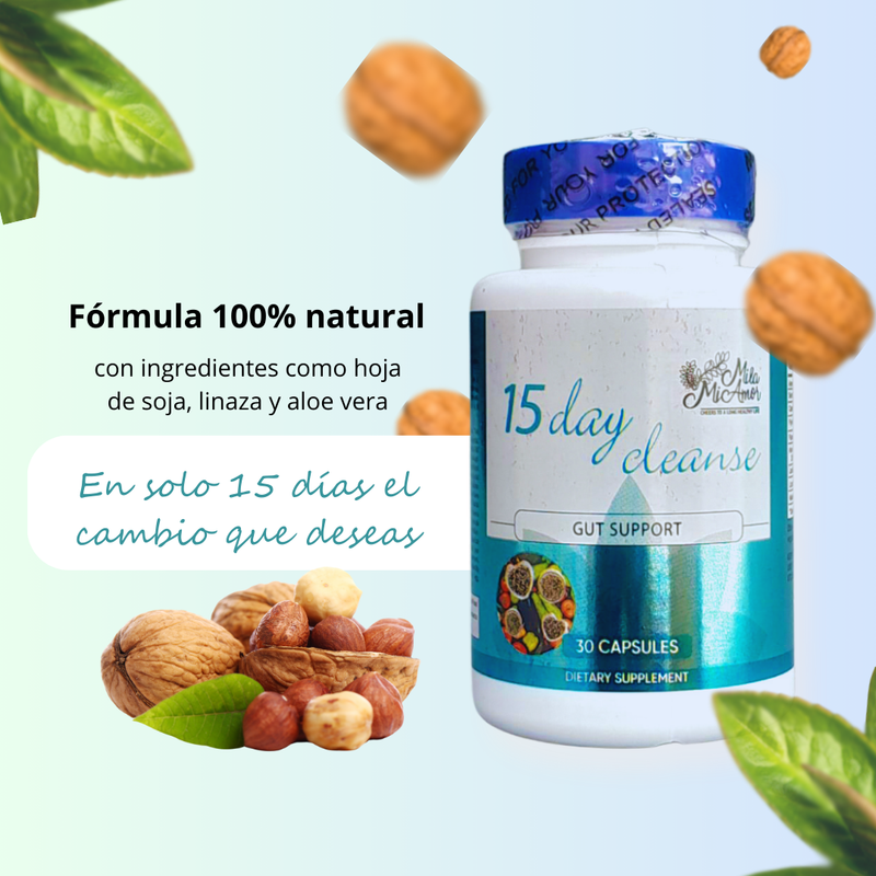 CLEAN 15® - LIMPIEZA ESTOMACAL COMPLETA EN 15 DIAS